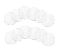 LALAFINA 12 Piezas Almohadillas Parachoques Transparentes Antideslizantes con Ventosa Protectores de Mesa y Espaciadores para Muebles de Vidrio Amortiguadores Resistentes y Duraderos