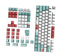 LALAFINA 129 Piezas Teclas para Teclado Mecánico Coral Sea Pbt Xda Reemplazo Diseño Creativo con Extractor Incluido Compatible Switches