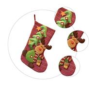 LALAFINA 1pieza Calcetín Navideño De No Tejida Diseño De Bolsa Para y Decoración De Navidad y
