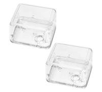 LALAFINA 2 Cajas de Almacenamiento de Plástico Transparente para Caja de Música Mecanismo Enrollador, Protección y Fácil Reparación para Montaje DIY