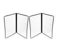 LALAFINA 2 Fundas Transparentes para Menús de Restaurante de Pvc, Portadas Resistentes y Portátiles Gran Capacidad, Ideales para Cafeterías y Bares
