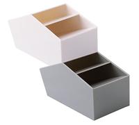 LALAFINA 2 Juegos Caja De Almacenamiento De Escritorio Cajoneras De Almacenamiento Organizadores Organizador Mesa Escritorio Cajas De Plástico De Almacenaje Caso De Escritorio 2 Piezas * 2