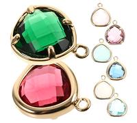 LALAFINA 2 Juegos Colgante De Missangas Para Bijuteria Amuletos Para Hacer Joyas Diamantes De Imitación Pulsera Haciendo Encantos Encanto De Bricolaje Metal 8 Uds * 2
