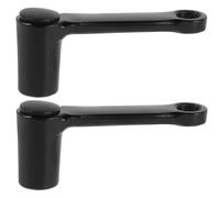 LALAFINA 2 Palancas de Pedal para Bicicleta de Montaña, Brazo de Biela de Metal Negro Rotación Suave y Compatible para Ejercicio y Ciclismo