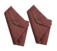 LALAFINA 2 Piezas Bolsa para Textos Sagrados, Estuche para Escrituras Sagradas, Terciopelo, Plegable, Color Café, para Templo E Iglesia, Estilo Tibetano Tradicional