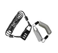 LALAFINA 2 piezas Cerradura de Casco de Motocicleta Seguridad para Bicicleta Bloqueo de Casco Diseño Compacto y Ligero Accesorios para Motocicletas y Bicicletas para Negro y Plata