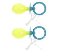 LALAFINA 2 Piezas Chupete Accesorio Novedoso Azul de Plástico Gigante Fácil de Limpiar para Disfraz de Halloween Adulto para Fiestas y Cosplay