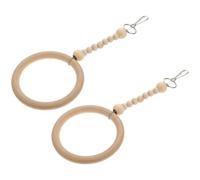 LALAFINA 2 Piezas de Columpio Masticable para Loros en Plástico Resistente, Diseño de Anillo Redondo, Adecuado para Jugar y Atraer la Atención Aves