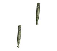 LALAFINA 2 Piezas De Pluma De Acupuntura De Jade Palo De Masaje Portátil Herramientas De Masaje Facial Herramienta De Masaje De Punto Gatillo Pluma Raspadora De Jade Herramienta De