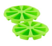 LALAFINA 2 Piezas Molde de Silicona para Pasteles Multiusos, Antiadherente, Color Verde, Adecuado para Hacer Fondant y Chocolate, Fácil de Limpiar y Resistente al Horno