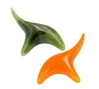 LALAFINA 2 Piezas Palo De Raspado De Masaje Tablero De Tejido Profundo Herramienta De Masaje De Presión Palo De Acupresión Facial Masajeador Muscular Palo De Acupuntura Triceratops Resina