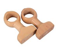 LALAFINA 2 Piezas Soportes para Cortinas de Dormitorio de Madera Marrón Soporte Resistente y Mantenimiento Conveniente para Cualquier Espacio Que Demande Estética