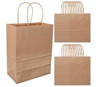 LALAFINA 20 Piezas Bolso Embalaje Bolsas pequeñas Bolsas de Compras Reutilizables Bolsas almacenaje Bolsas de Almacenamiento Bolsas de Sencillas Bolsas de Papel Kraft de Brown