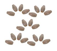 LALAFINA 20 Piezas Pomos de Madera para Cortinas Tope de Cuerda para Persianas Accesorios para Persianas de Ventana Forma Oliva Ergonómica Ligero y Resistente Fácil Instalación para