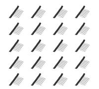 LALAFINA 20 Pinzas para Peluca de Acero Tela Clips de 6 Dientes para Sujetar Pelucas y Gorros Accesorios para Peines Ideales para Uso Profesional y Bricolaje