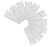 LALAFINA 20ml para Regalos Navideños y Empresariales 10 Tubos de Papel Kraft Cilíndricos Blancos con Diseño Protector y Embalaje Versátil para Té