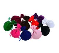 LALAFINA 20piezas Bolsas de Joyería Cordón Forma Calabaza de Franela para Almacenamiento de Joyas Dulces y Juguetes Pequeños Colores Surtidos