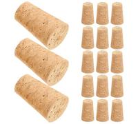 LALAFINA 20piezas Tapones de Corcho Cónicos para Botellas de Vino Reutilizables Alta Densidad Diseño Anti-fugas para Conservar Frescura Accesorios Prácticos para Manualidades