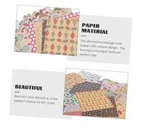 LALAFINA 24 Hojas Papel Decorativo para Manualidades de Scrapbook Diy con Motivos Navideños de y Villancicos para Álbumes y Regalos
