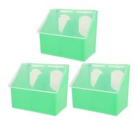 LALAFINA 3 Piezas Comedero Colgante para Aves y Mascotas Pequeño con Tapa Caja Multifuncional Resistente y Anti-Salpicaduras para Jaulas de Unidades para Loros y Mascotas