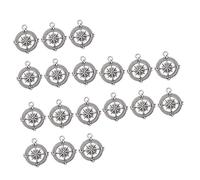 LALAFINA 3 Series Colgantes De Graduación Forma De Accesorios De Joyería Diy Para Collares Plata 50 Piezas*3