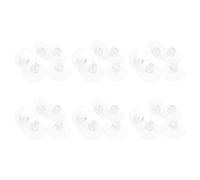 LALAFINA 30 Clips de Cable con Almohadilla de Ventosa Transparente para Baño y Ducha, Soporte de Pvc de 4,3 Cm para Organización Fácil y Ajuste de Cables, Paquete de 30 Unidades