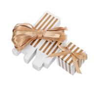 LALAFINA 30 Piezas Caja Para Dulces Cuadrada Cajas De Obsequio Rayas Para Fiestas Para Bodas Showers y Despedidas De Soltera Para Guardar Chocolates De Boda