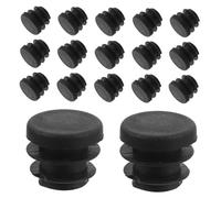 LALAFINA 30 Piezas Tapón De Tubería Redondo De Plástico Tapa De Poste De Tubo Tapones De Orificio para Tubos Metálicos Protección Deslizante para Patas De Sillas y Muebles
