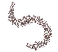 LALAFINA 300 piezas Cuentas Espaciadoras de Metal Aleación con Agujero Cuentas Redondas Lisas para Hacer Joyas Pulseras Collares Pendientes Unidades