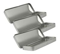 LALAFINA 3piezas Estuche Metálico Escolar Organizador De Lápices Resistente Al Desgaste Unidades