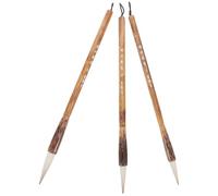 LALAFINA 3piezas Pinceles de Caligrafía para Principiantes Pinceles de Tinta y Acuarela Mango Ergonómico Ligero y Fácil Limpieza para Práctica de Escritura y Pintura Artística
