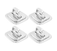 LALAFINA 4 Piezas Base de Seguridad Antirrobo para Laptops Placa Fija para Cerraduras de Cable Accesorio de Montaje Escritorio para Protección de Portátiles Compatible con Múltiples