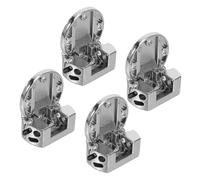 LALAFINA 4 Piezas Bisagras Ocultas de Aleación de Zinc para Mesa Plegable, Suave y Durabilidad Extendida, Instalación de Tres Agujeros y Ángulo de Apertura de 180° para Muebles