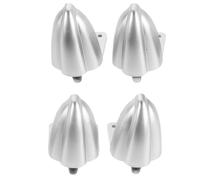 LALAFINA 4 Piezas Pies Antivibración para Altavoces de Abs Color Plata Función Antideslizante y Mejora del Sonido para Configuración de Home Theaters