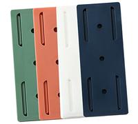 LALAFINA 4 Piezas Soporte de Regleta de Enchufes Autoadhesivo para Pared Organizador de Enchufes Sin Perforación Verde Azul Blanco Rosa para Mantener