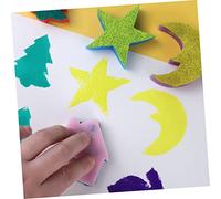 LALAFINA 48 Piezas Esponjas Pintura Sellos DIY Material Esponja Duradero para Dibujo Pintura Artística Infantil Color Aleatorio Color Aleatorio