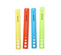 LALAFINA 4piezas Regla Flexible Brillantes Regla y Transparente para Estudiantes y Uso Escolar Herramienta De Dibujo y Medición