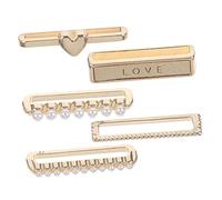 LALAFINA 5 piezas Anillos Decorativos para Correa de Reloj Juego de Accesorios para Pulseras de Smartwatch Decoración Ligera y Duradera Compatible con Apple Watch y Otras