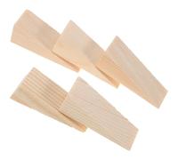 LALAFINA 5 Piezas Cuñas de Madera para Puertas Topes Estables Triangulares para Oficina y Antideslizantes y Resistentes Protección para Mascotas y Bebés para de Alfombra Madera Azulejos