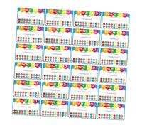 LALAFINA 50 Piezas Tarjetas de Recompensa Escolares Perforadas Unidades Material de Papel Resistente Tarjetas Educativas para Motivar Estudiantes para Profesores y Padres Aulas y