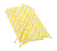 LALAFINA 50 Unidades Soportes para Algodón de Azúcar de Papel Amarillo, Palitos para Manualidades y Postres, Compatibles Máquinas de Algodón de Azúcar en Fiestas Infantiles