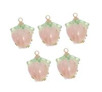 LALAFINA 5piezas Dije Forma De De Flor Para Creación De Joyería Pendientes y Pulseras Accesorios Elegantes y Modernos