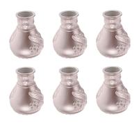 LALAFINA 6 Piezas de Tapas de Extremo de Cortina de Acrílico para Barras de 26-28mm, Accesorios Decorativos Modernos y Elegantes para Protección y Uso Versátil en Ventanas