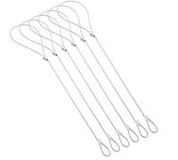 LALAFINA 6 piezas Pestillos de Puerta Ajustables con Cable para Puertas de Vallas de Metal y Madera Sistema de Seguridad para y Patios Color Aleatorio Color Aleatorio