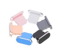 LALAFINA 6 Piezas Tapones Antipolvo Metálicos para Puerto de Carga Compatibles con Pro MAX Protección Portátil y Decoración Resistente