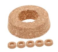 LALAFINA 6 Tapas de Corcho Cónicas para Jarrones de Vidrio con Orificio Central, Ideales para Plantas Hidropónicas, Ahorro de Espacio y Decoración Moderna