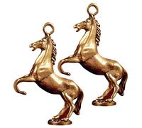 LALAFINA 6piezas Colgante De Caballo De Retro Adorno De Llave Decoración Para Bolsos y Mochilas Accesorios De Clave Animales Del Zodiaco
