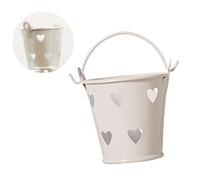 LALAFINA 6piezas Cubos Huecos Forma de Corazón de Metal Mini Cubos para Dulces de Boda Caja de Obsequio de Hierro para Fiestas y Eventos Especiales