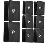 LALAFINA 8 Piezas Soporte de Estante de Vidrio Abrazaderas Inoxidable para Espejos y Paneles Clips Resistentes y Elegantes para Proyectos de Diy y Decoración Moderna