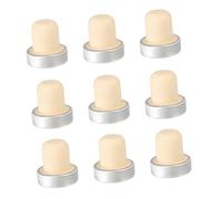 LALAFINA 9 Tapones de Aluminio para Vino en Casa, Pack de 9 Piezas, Material Degradable y Diseño para Mantener Bebidas Conservadas